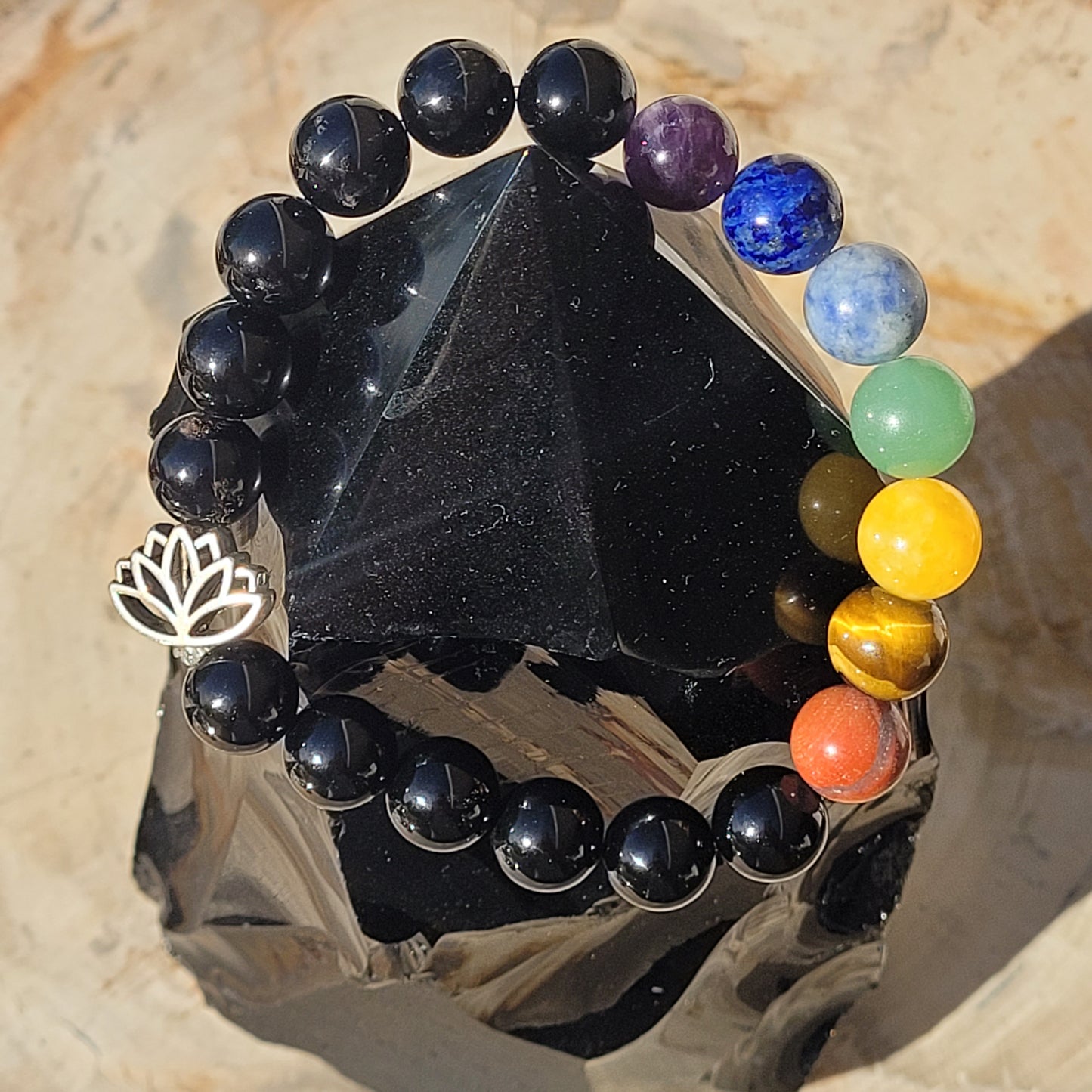 7 Chakra Lotus Bracelet