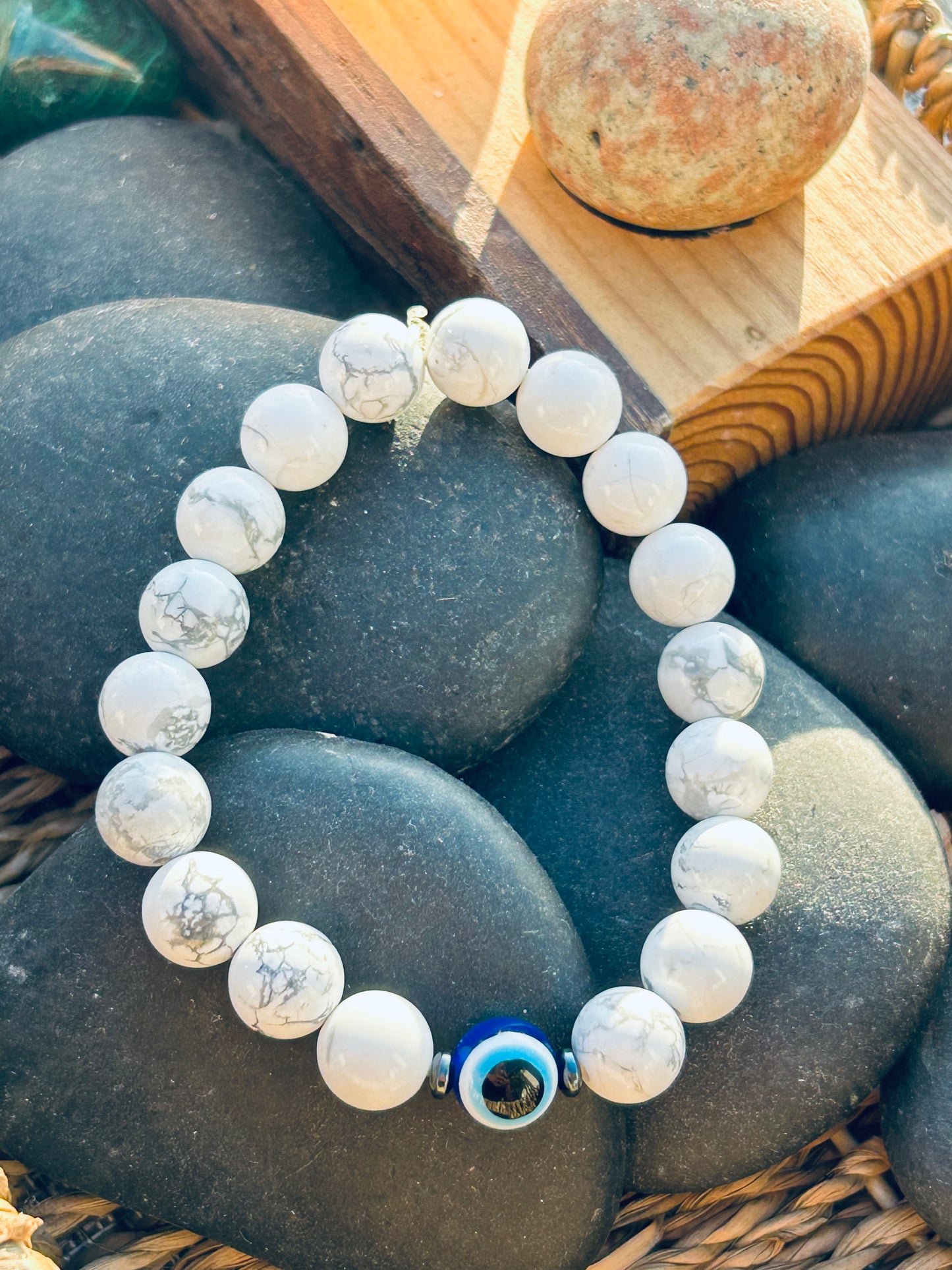 Howlite Evil Eye "Peace and Protection" Bracelet