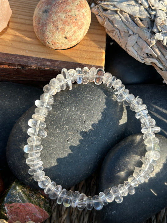 Clear Quartz Chip Bracelet