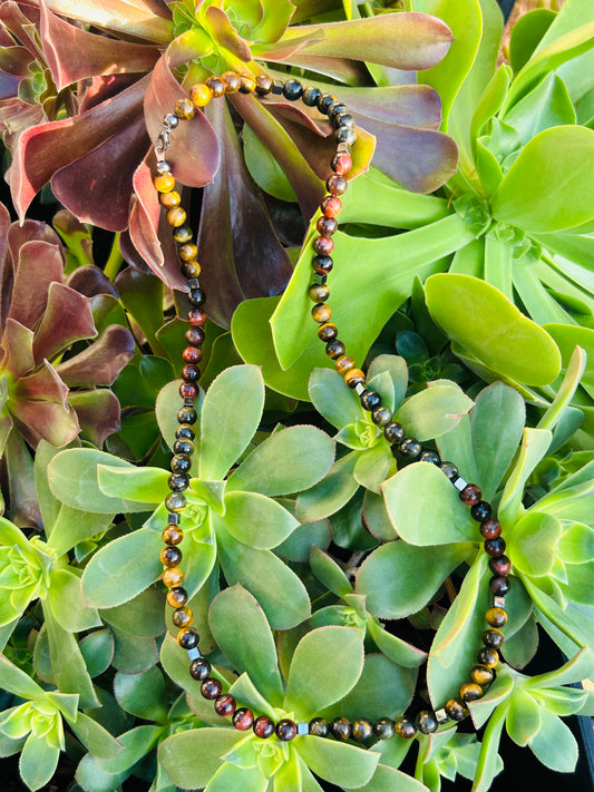 Multi Colored Tiger's Eye "Empowering" Necklace