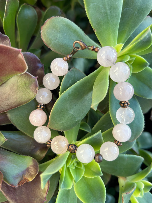 Rose Quartz "Compassion" Clasp Bracelet