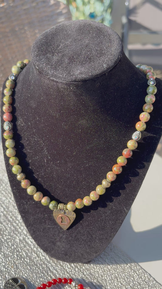 Unakite Gratitude Necklace